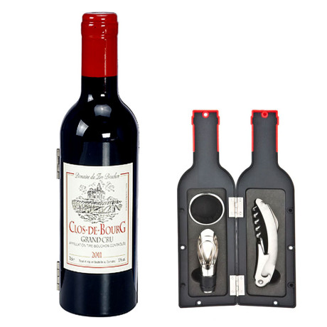 סט 3 אביזרים בבקבוק יין