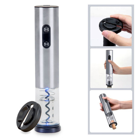 פותחן יין חשמלי עם תאורת לד