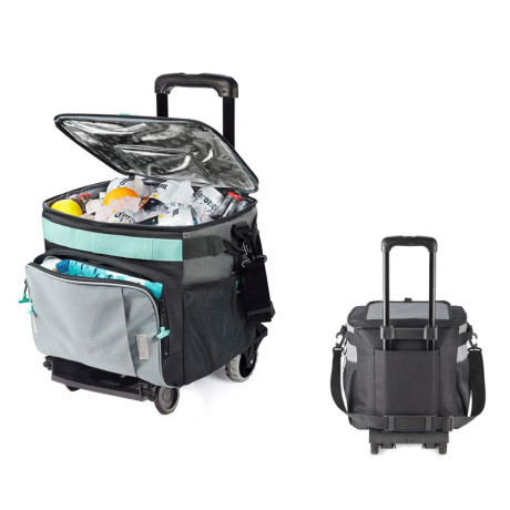 צידנית טרולי 40 ליטר עם עגלה