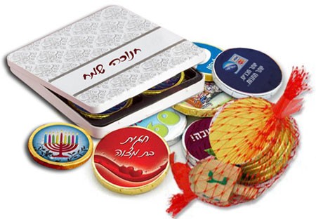 מטבעות שוקולד לחנוכה