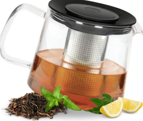 קנקן זכוכית עם מסנן נירוסטה לחליטה