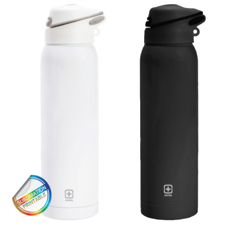 טרמוס מבית SWISS עם קש