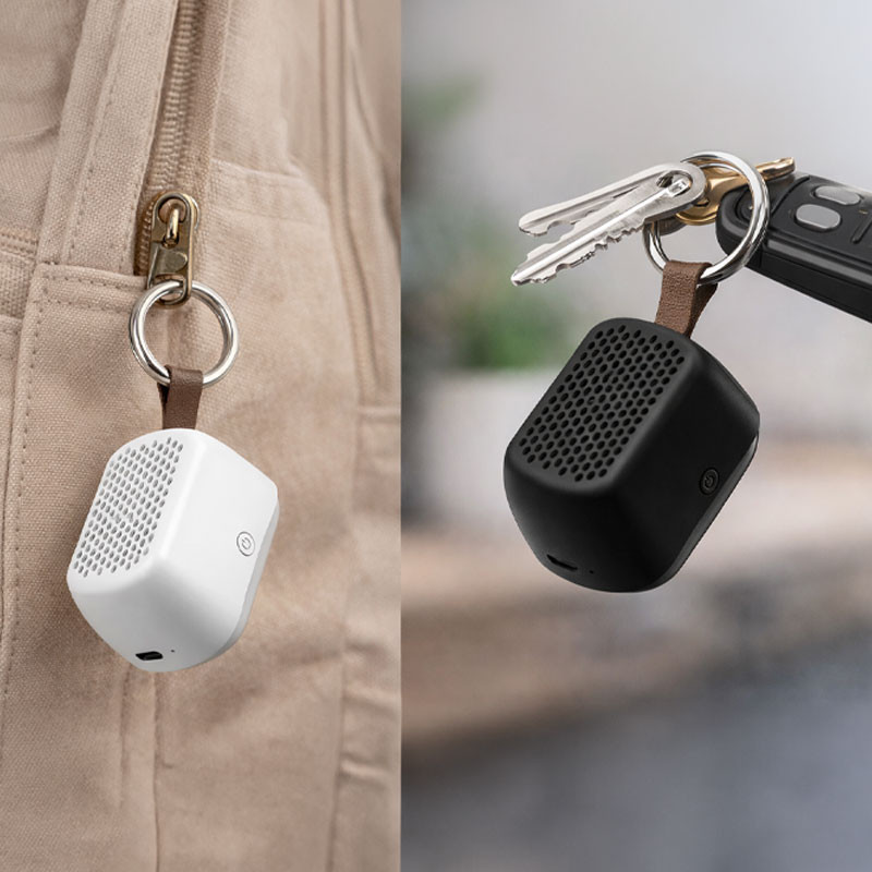 רמקול עם לוגו