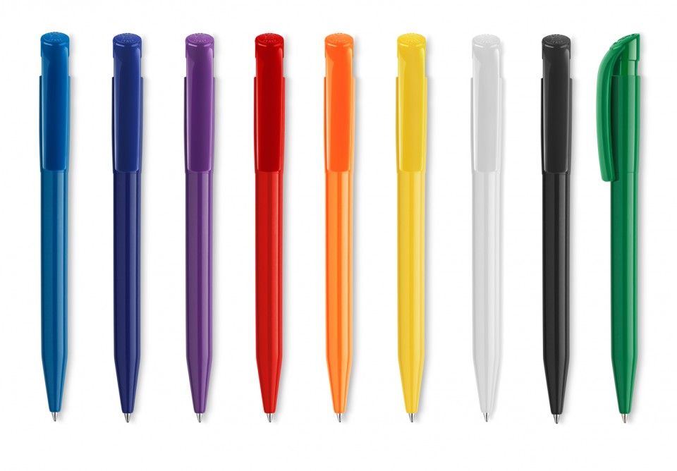 עט כדורי גוף צבעוני מנגנון לחיצה