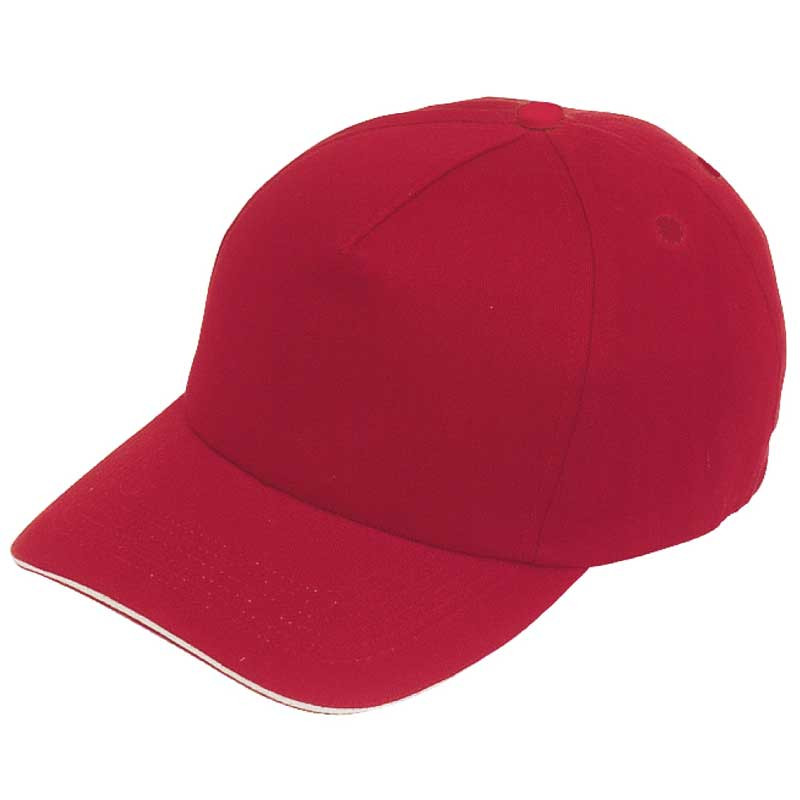 כובע אדום עם הדפסה