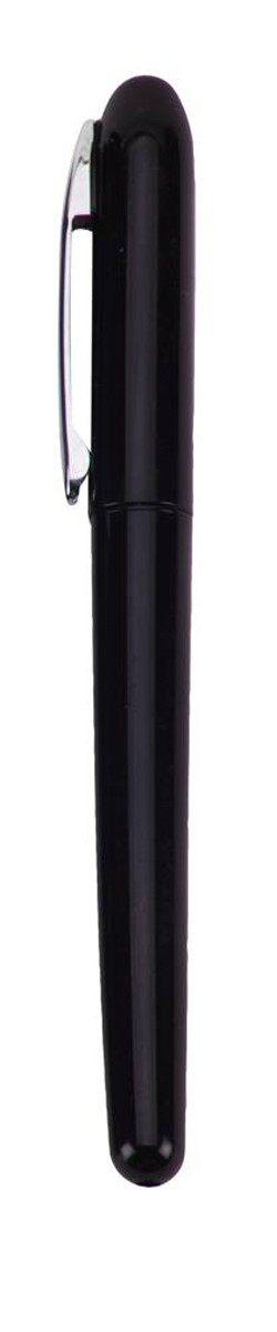 עט ג’ל עם מכסה גוף מטאלי ליאו שחור